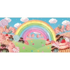 Painel Doces/Arco Iris - Girafa Festas