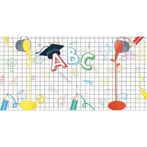 Painel Abc Tintas Aquarela - Girafa Festas