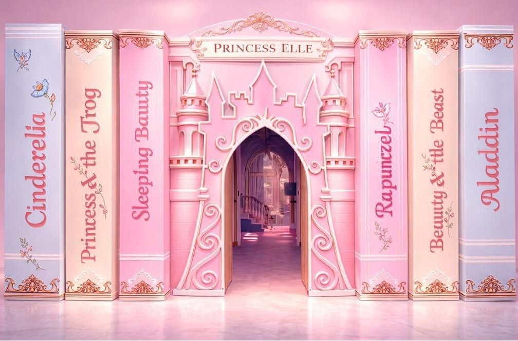Painel Princesas - Portal - Girafa Festas