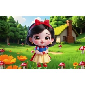 Painel Branca de Neve Baby - Girafa Festas