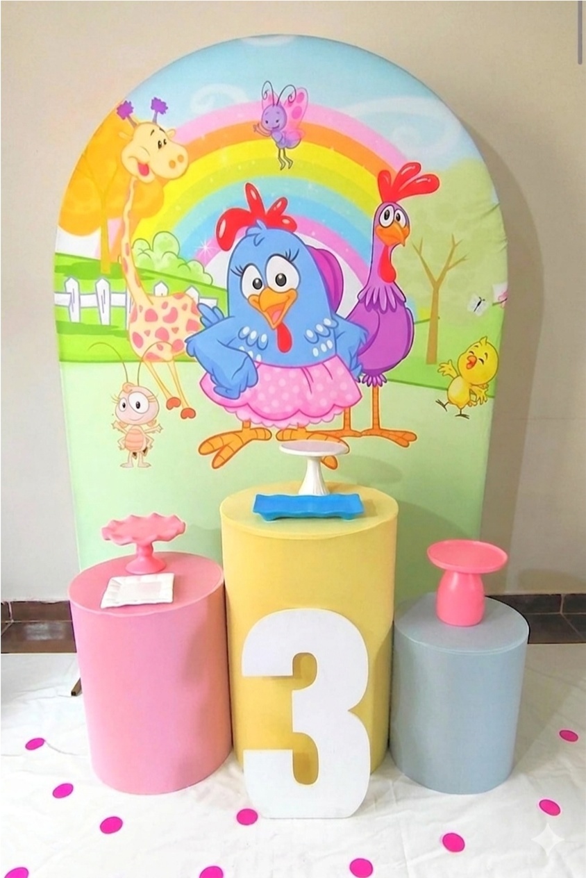 Galinha Pintadinha Parabéns  - LOLAH FESTAS 