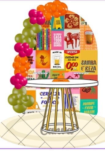 Kit Brasilidade Cilindro - LOLAH FESTAS 