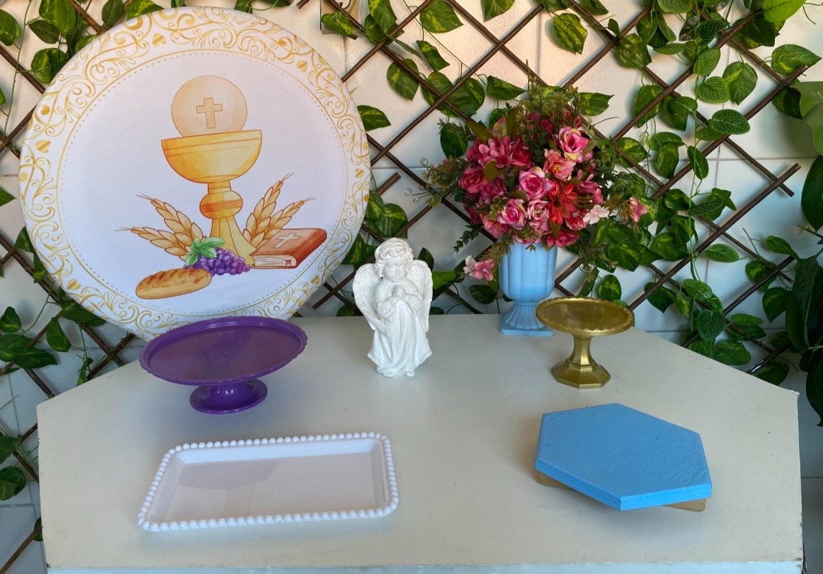 Mini Kit Crisma Batizado (9) - Artes e Encantos locações