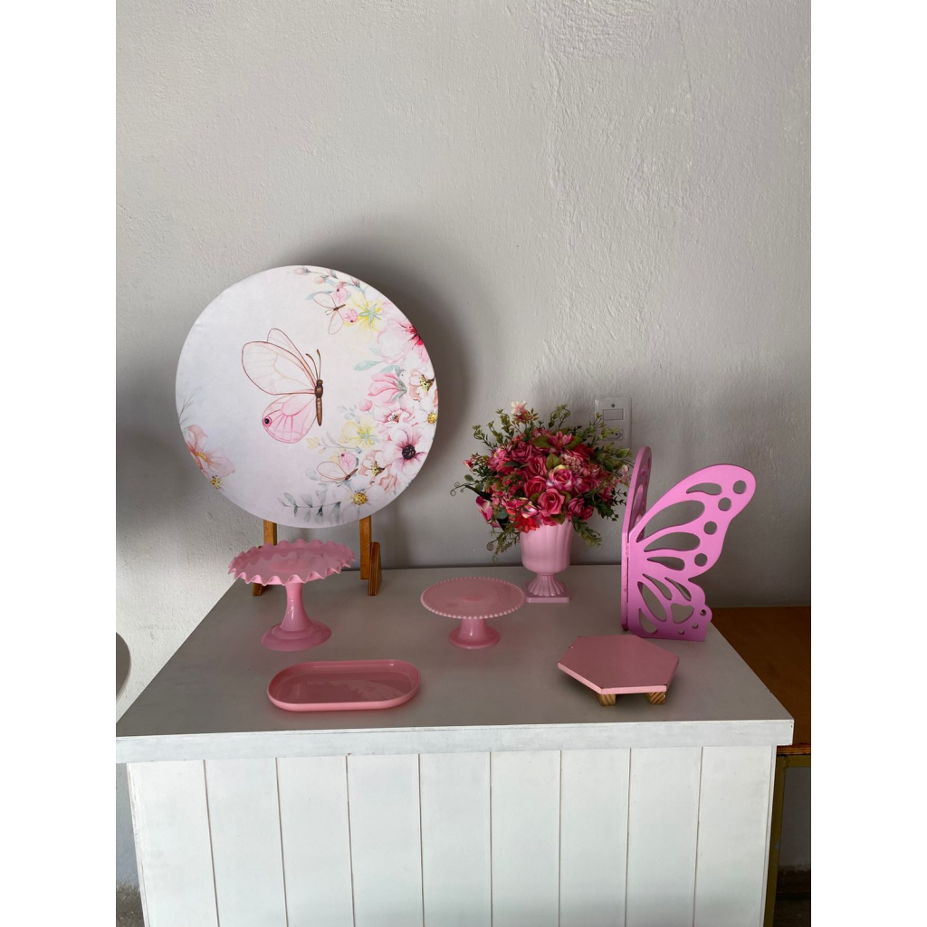 Mini Kit Borboleta Rosa - Artes e Encantos locações