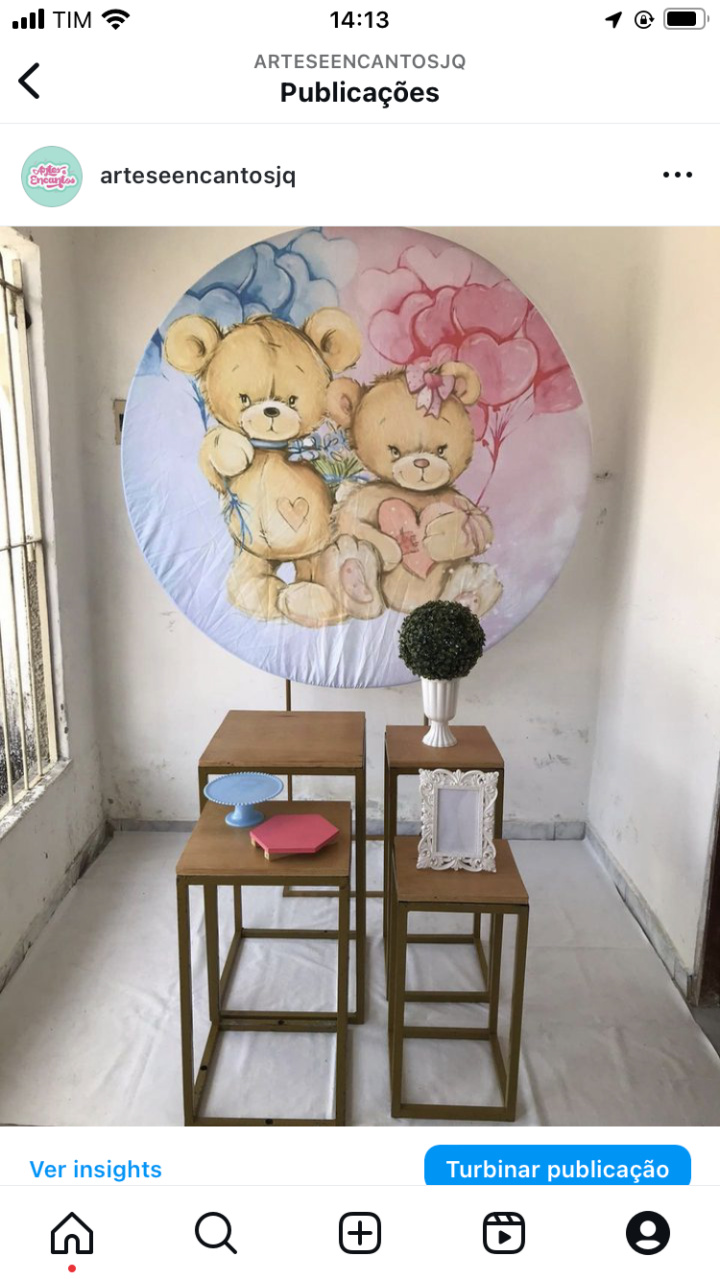 Ursinhos Chá Revelação Composição - Artes e Encantos locações