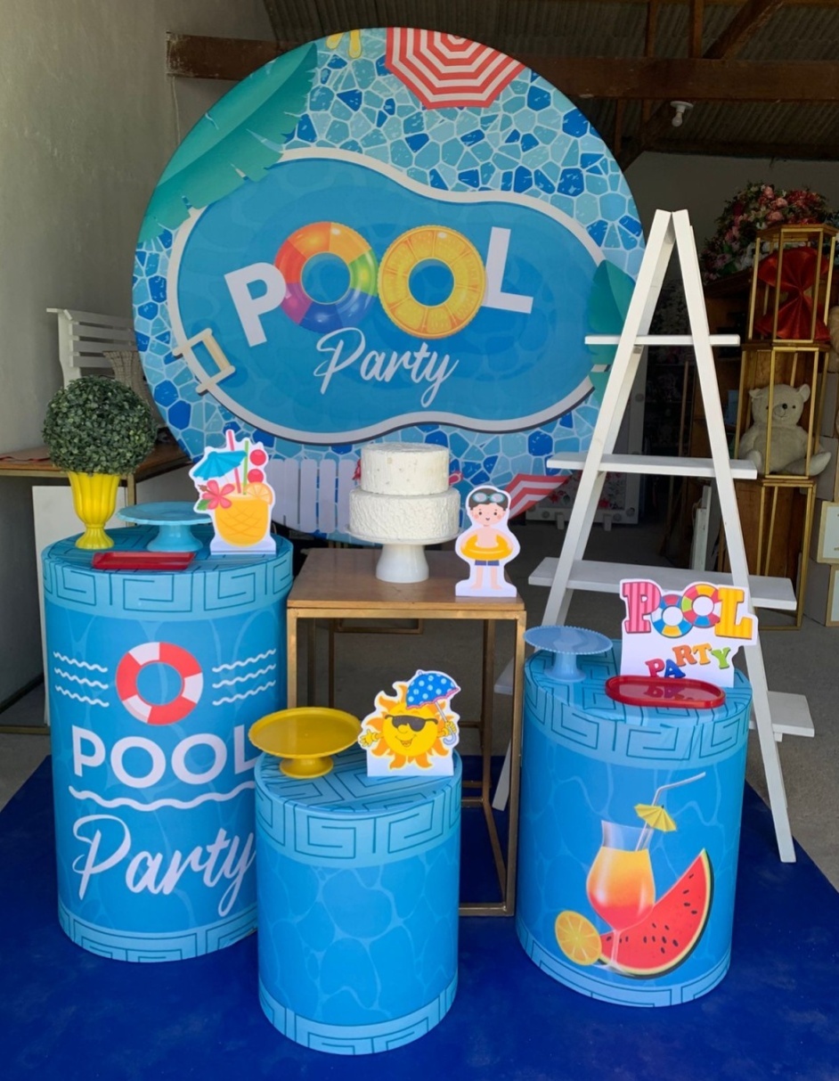 Pool Party Kit Ouro 20 - Artes e Encantos locações