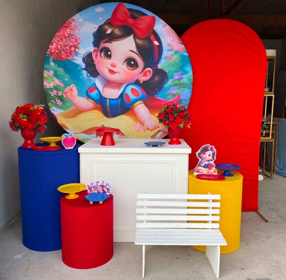 Branca de Neve Baby Kit Diamante Com Adicional de Banco Infantil 3 - Artes e Encantos locações