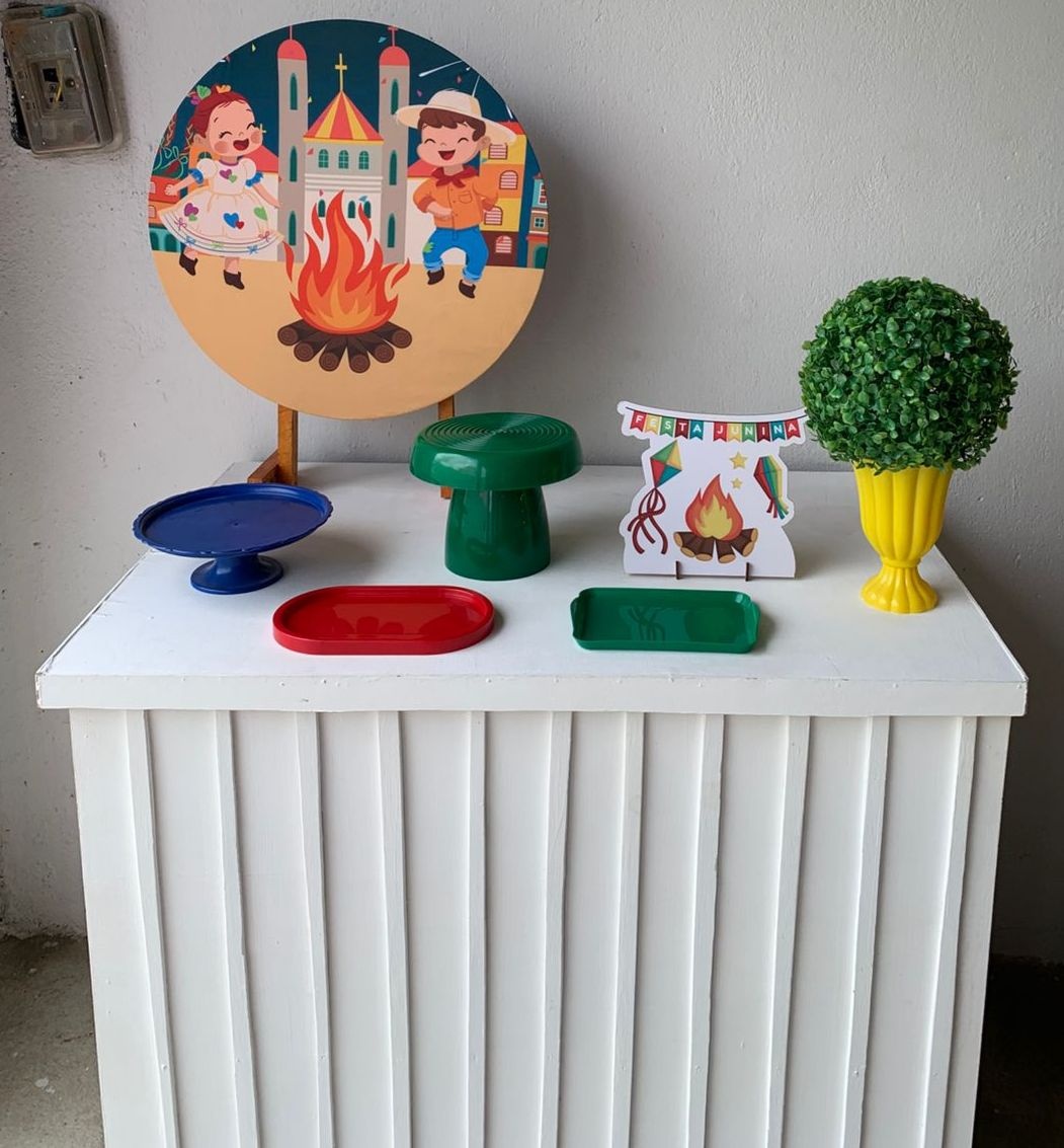 Arraiá, Junino, São João Mini Kit 24 - Artes e Encantos locações