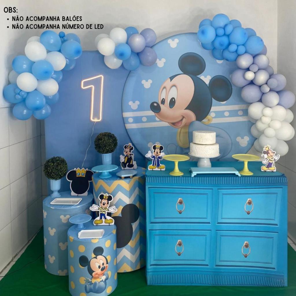 Mickey Baby Kit Diamante + Número de Led  - Artes e Encantos locações