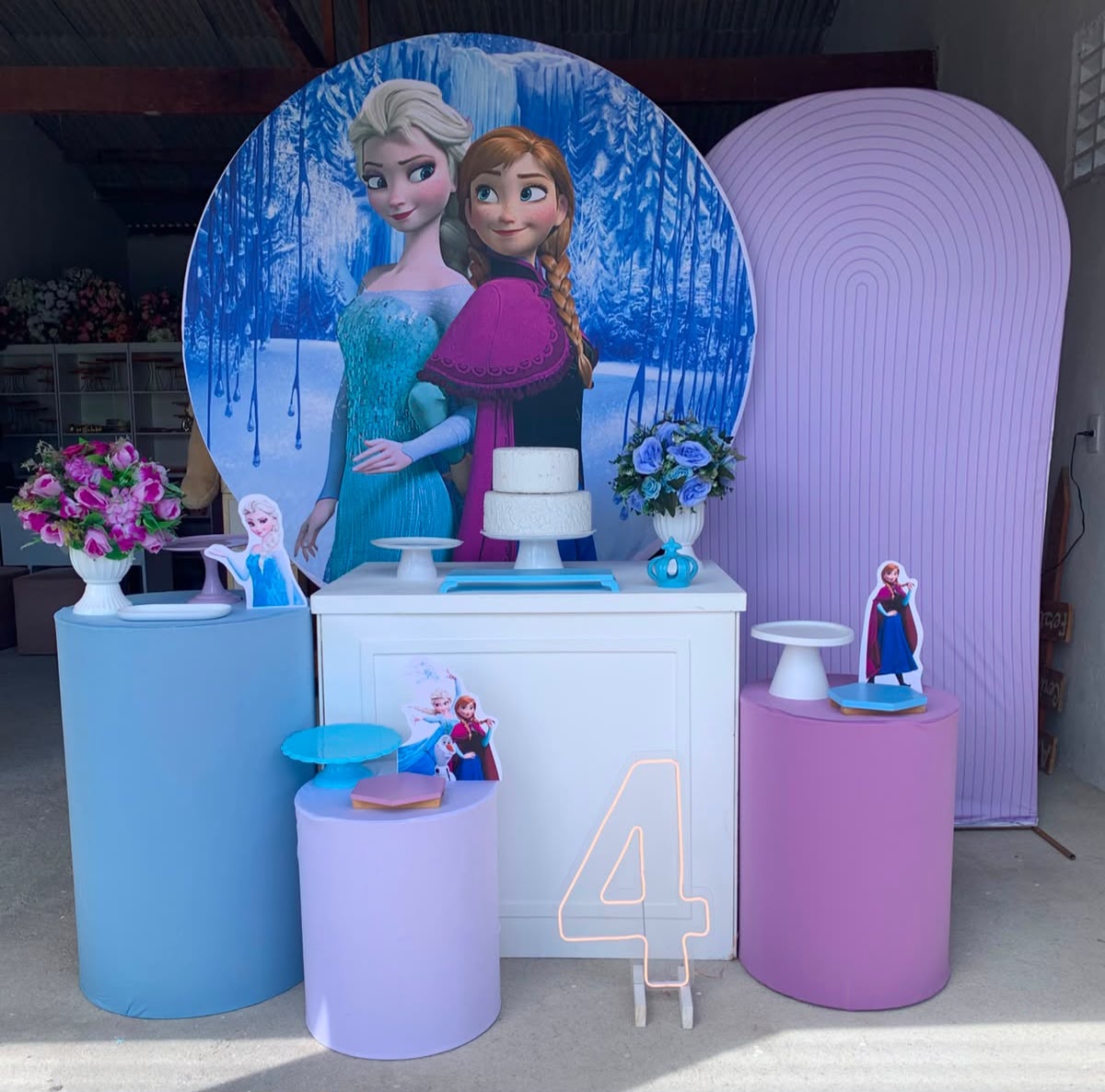 Frozen Kit Diamante Com Número de Led 7 - Artes e Encantos locações