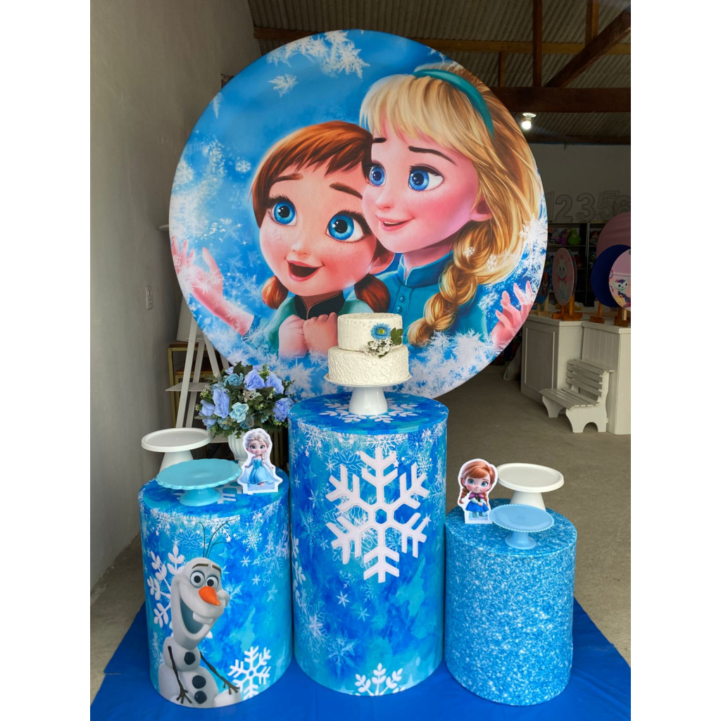 Frozen Kit Prata + Capas Personalizadas - Artes e Encantos locações