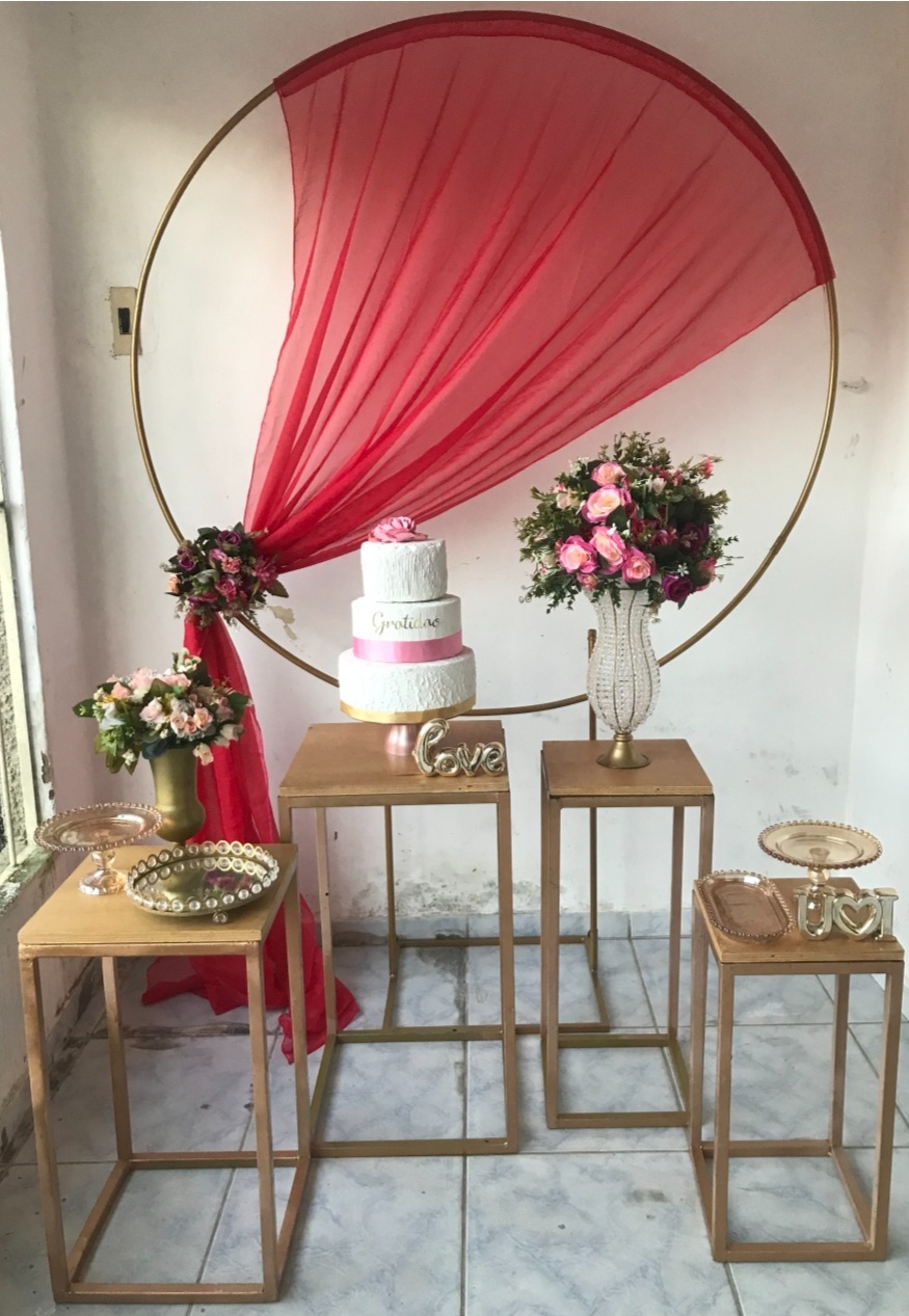 Vermelho E Rosa Composição - Artes e Encantos locações