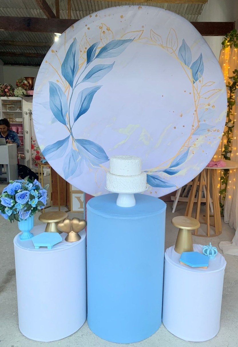 Azul Floral Kit Prata 1 - Artes e Encantos locações