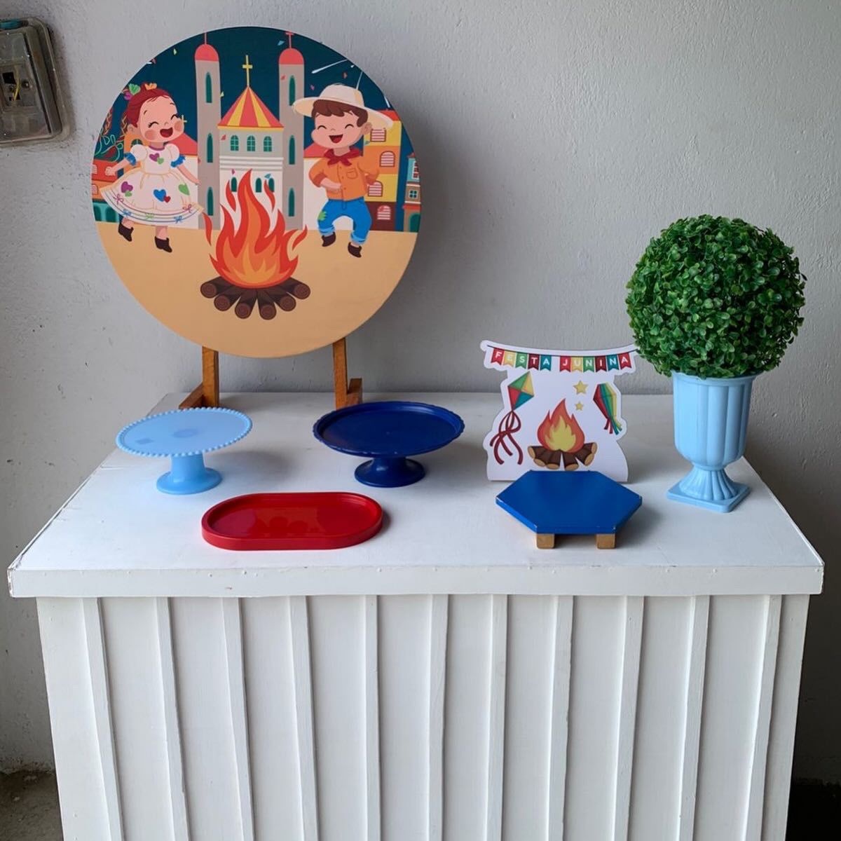 Arraiá, Junino, São João Mini Kit 5 - Artes e Encantos locações
