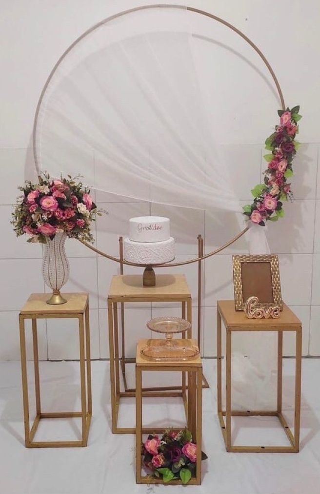 Branco Floral Casamento Noivado E Adulta Composição - Artes e Encantos locações
