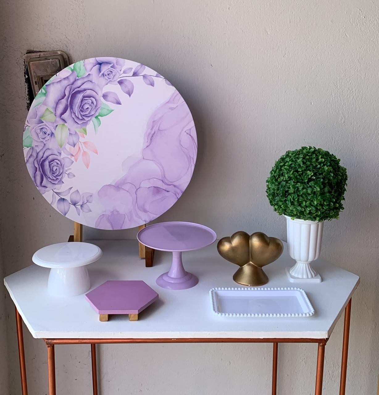 Mini Kit Floral Lilás 22 - Artes e Encantos locações
