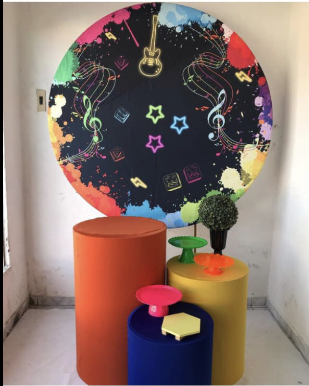 Baladinha Festa Neon Kit Prata - Artes e Encantos locações