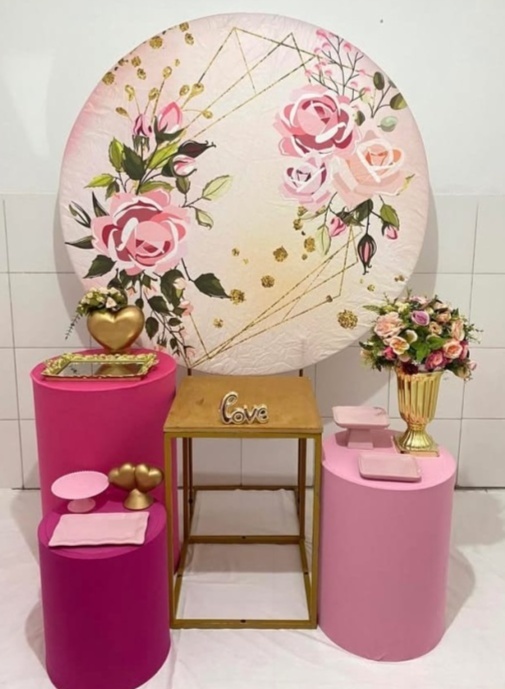 Rosa Floral Kit Ouro - Artes e Encantos locações