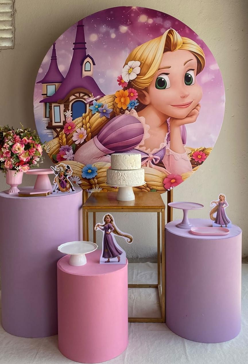 Enrolados Princesa Rapunzel Kit Ouro 5 - Artes e Encantos locações