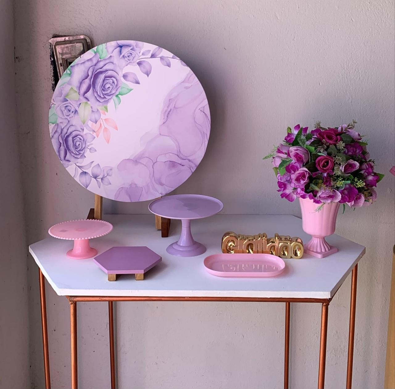 Mini Kit Floral Lilás 21 - Artes e Encantos locações
