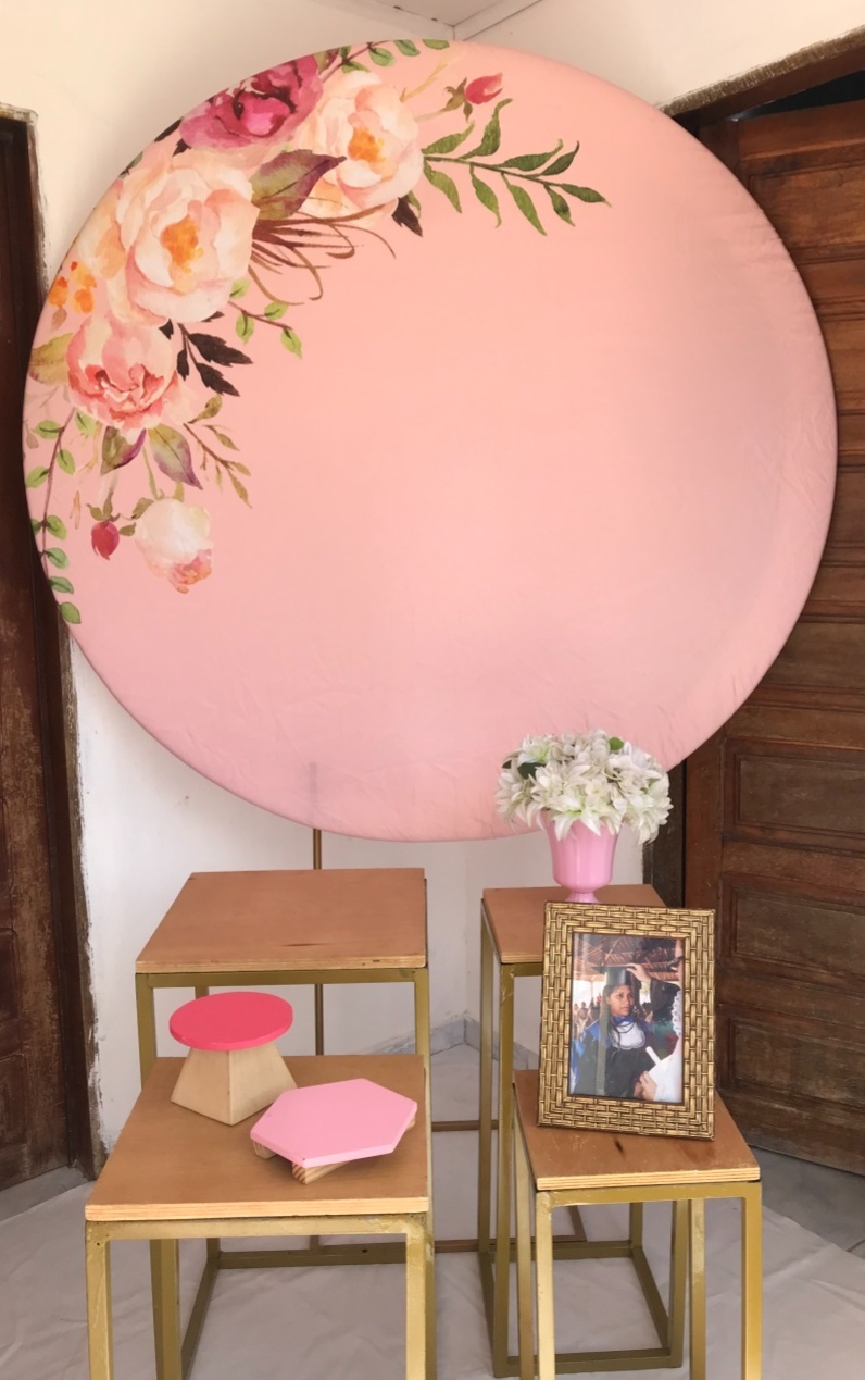 Rosa Floral Lateral Composição - Artes e Encantos locações