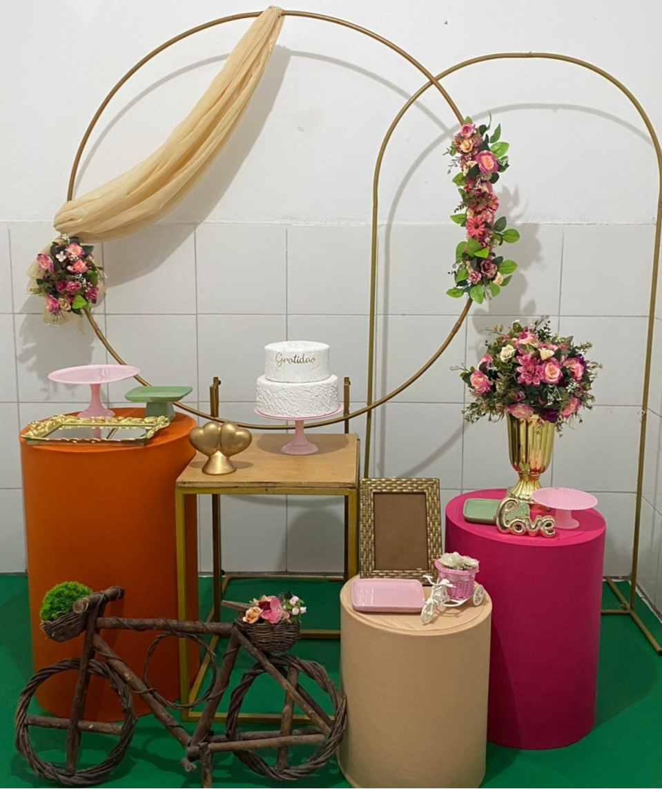 Laranja E Rosa Composição - Artes e Encantos locações