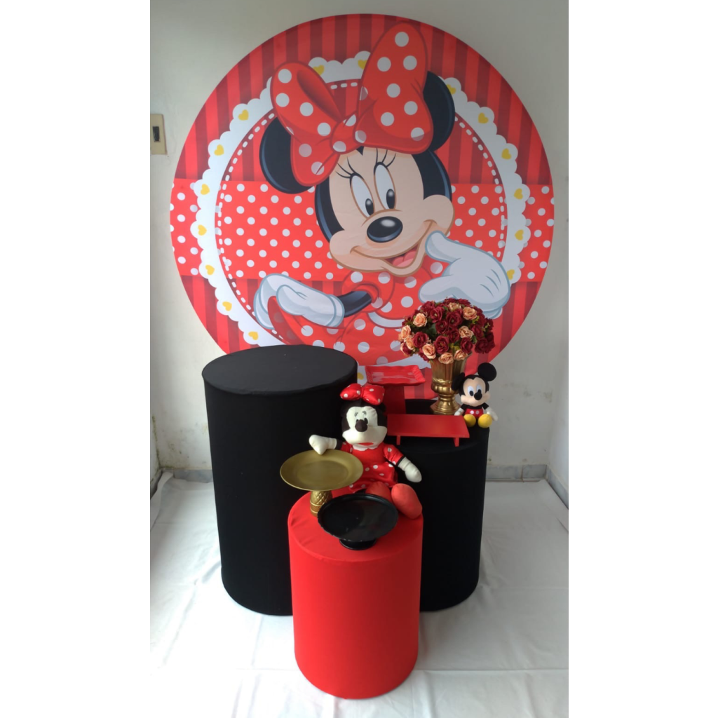 Minnie Vermelha Kit Prata - Artes e Encantos locações