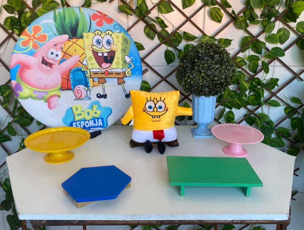 Mini Kit Bob Esponja (3) - Artes e Encantos locações