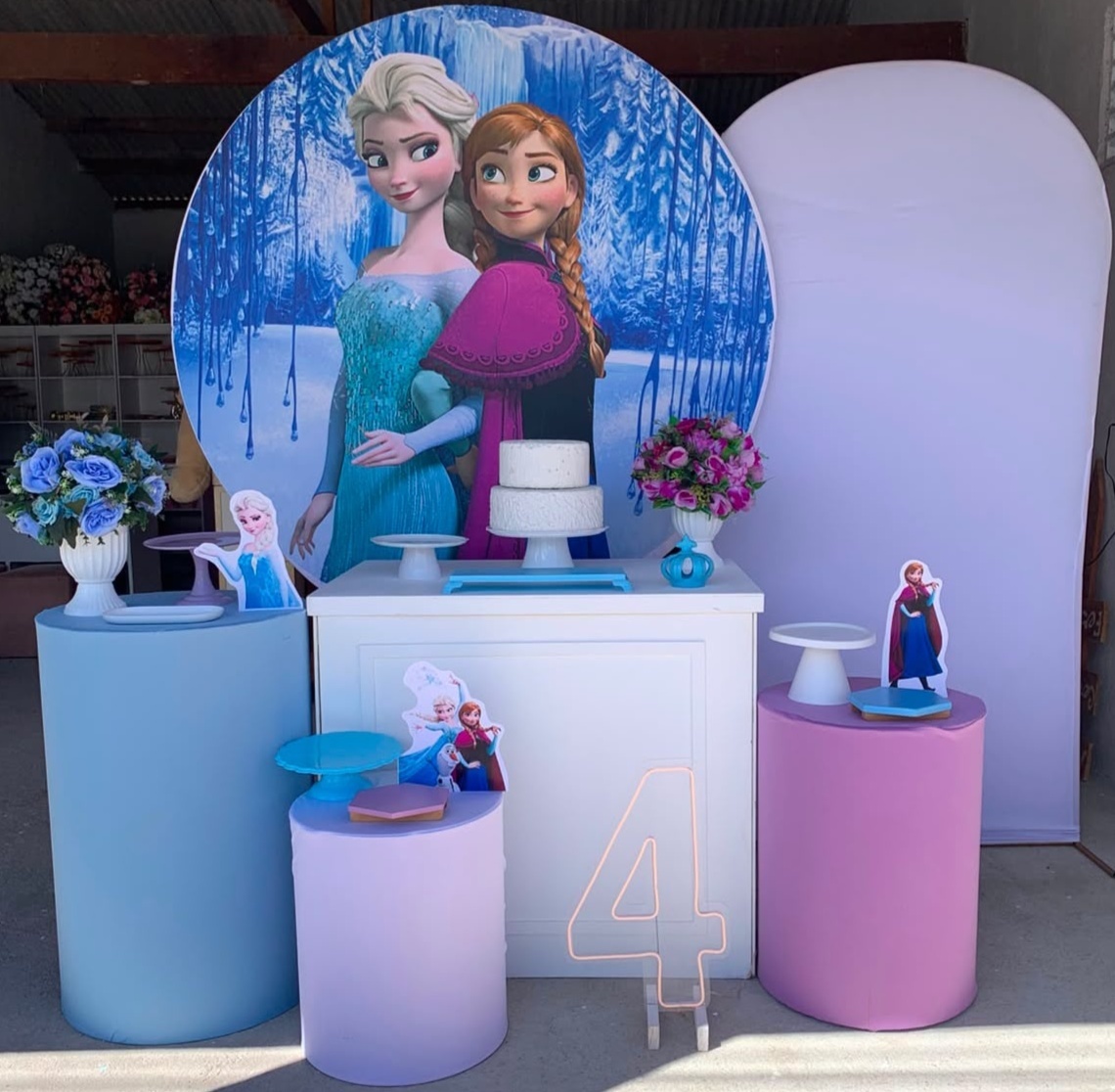 Frozen Kit Diamante Com Número de Led 6 - Artes e Encantos locações