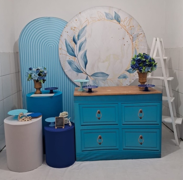 Azul Floral Kit Diamante + Adicional de Escada G - Artes e Encantos locações