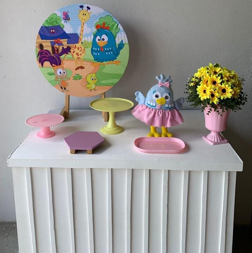 Galinha Pintadinha Mini Kit 6 - Artes e Encantos locações