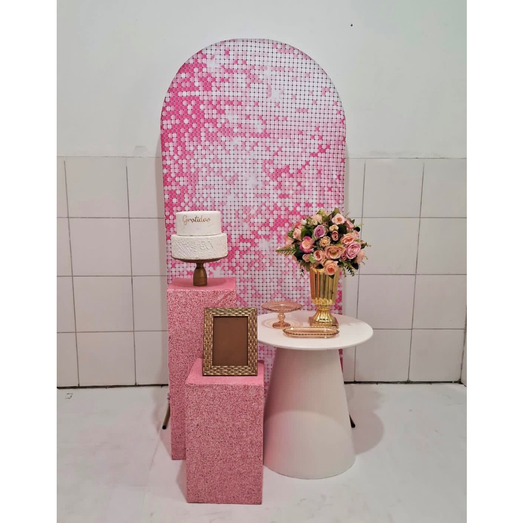 Composição Rosa Brilhante - Artes e Encantos locações
