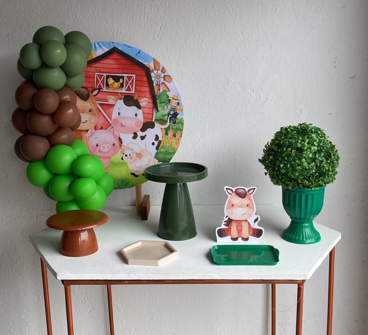 Fazendinha Mini Kit Com Balões 2 - Artes e Encantos locações