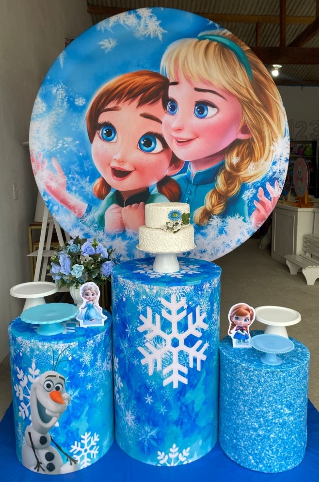 Frozen Kit Prata + Capas Personalizadas - Artes e Encantos locações