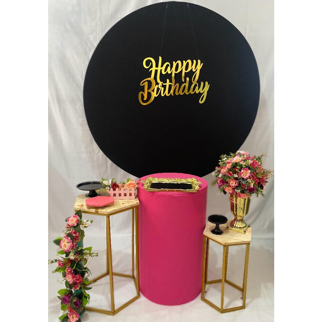 Composição Preto E Rosa Pink - Artes e Encantos locações