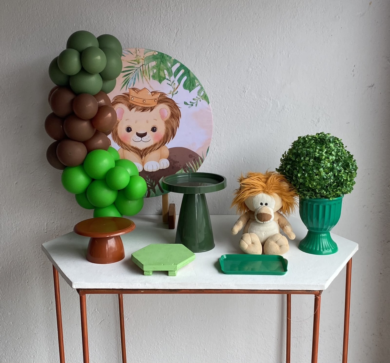 Leãozinho Mini Kit Com Balões 3 - Artes e Encantos locações
