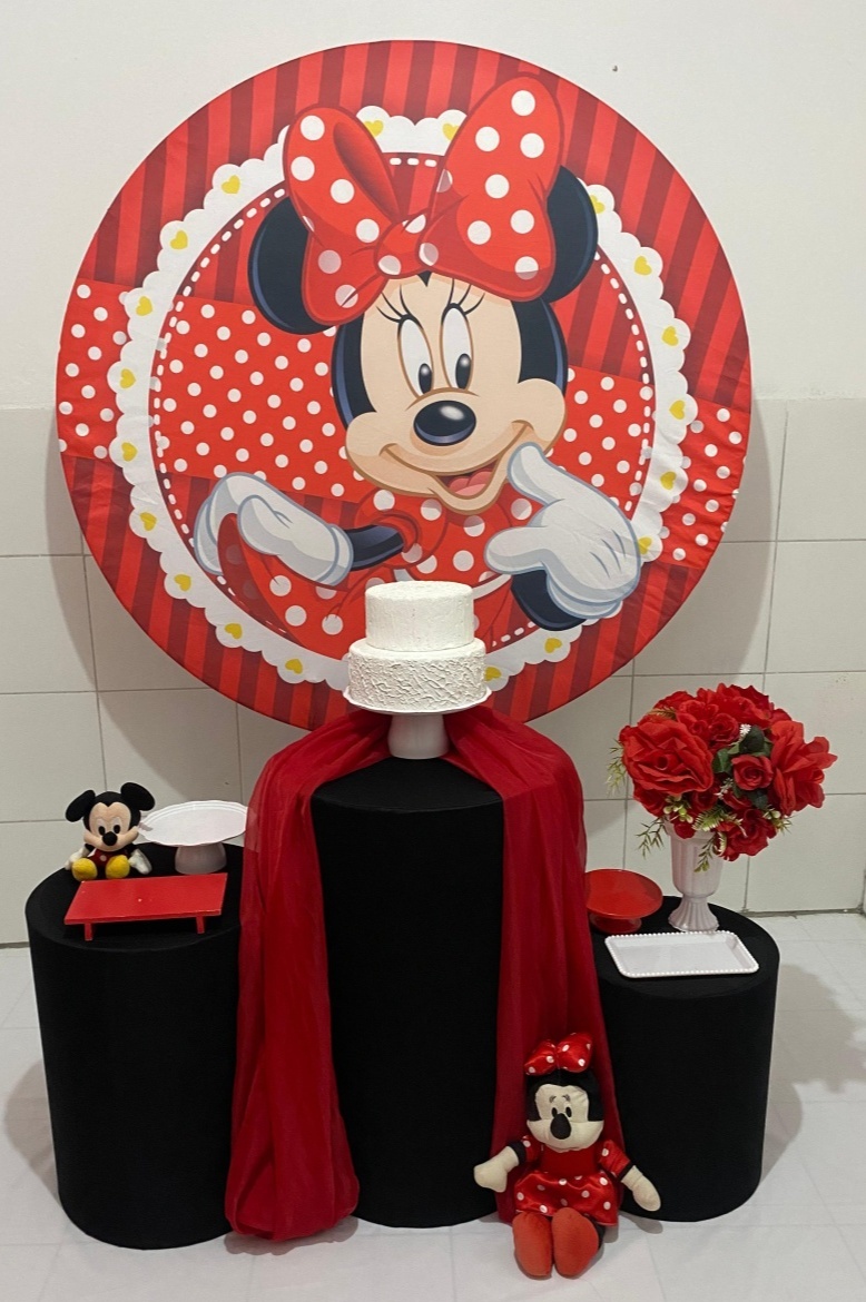 Minnie Vermelha Kit Prata - Artes e Encantos locações