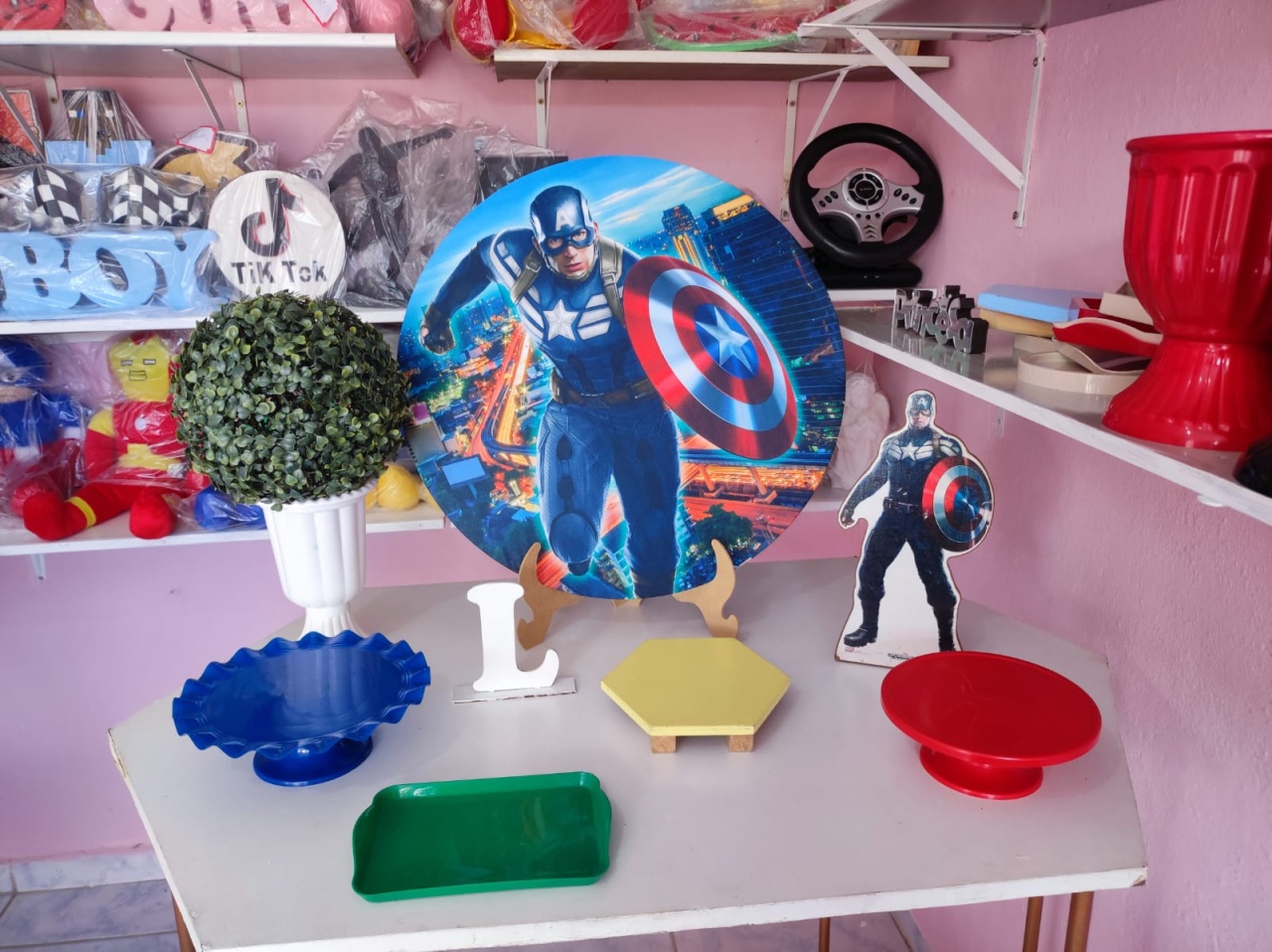 Mini Kit Capitão América 8 - Artes e Encantos locações