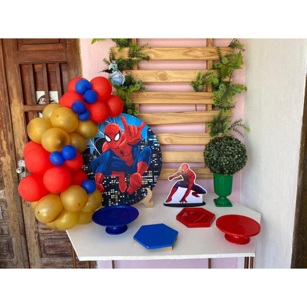 Mini Kit Homem Aranha (Balões Opcional) - Artes e Encantos locações