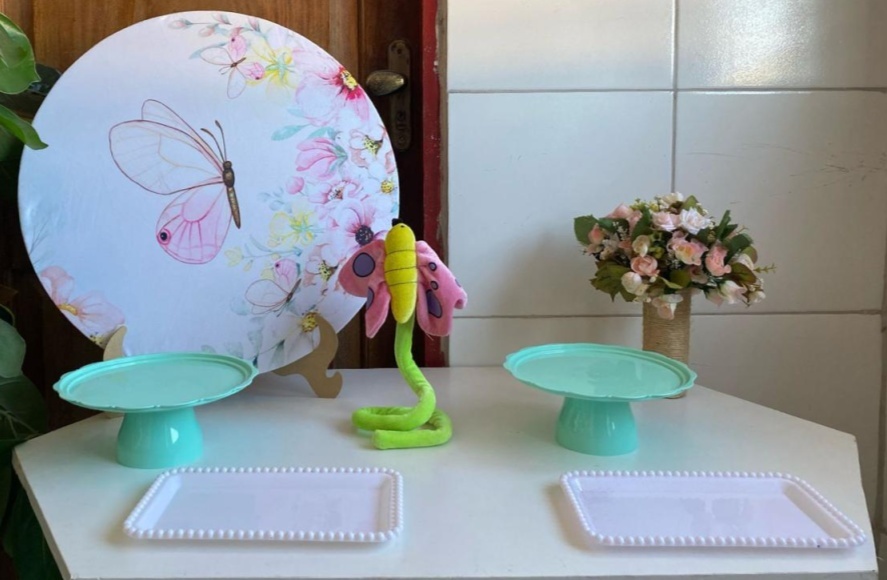 Borboleta Rosa Mini Kit - Artes e Encantos locações
