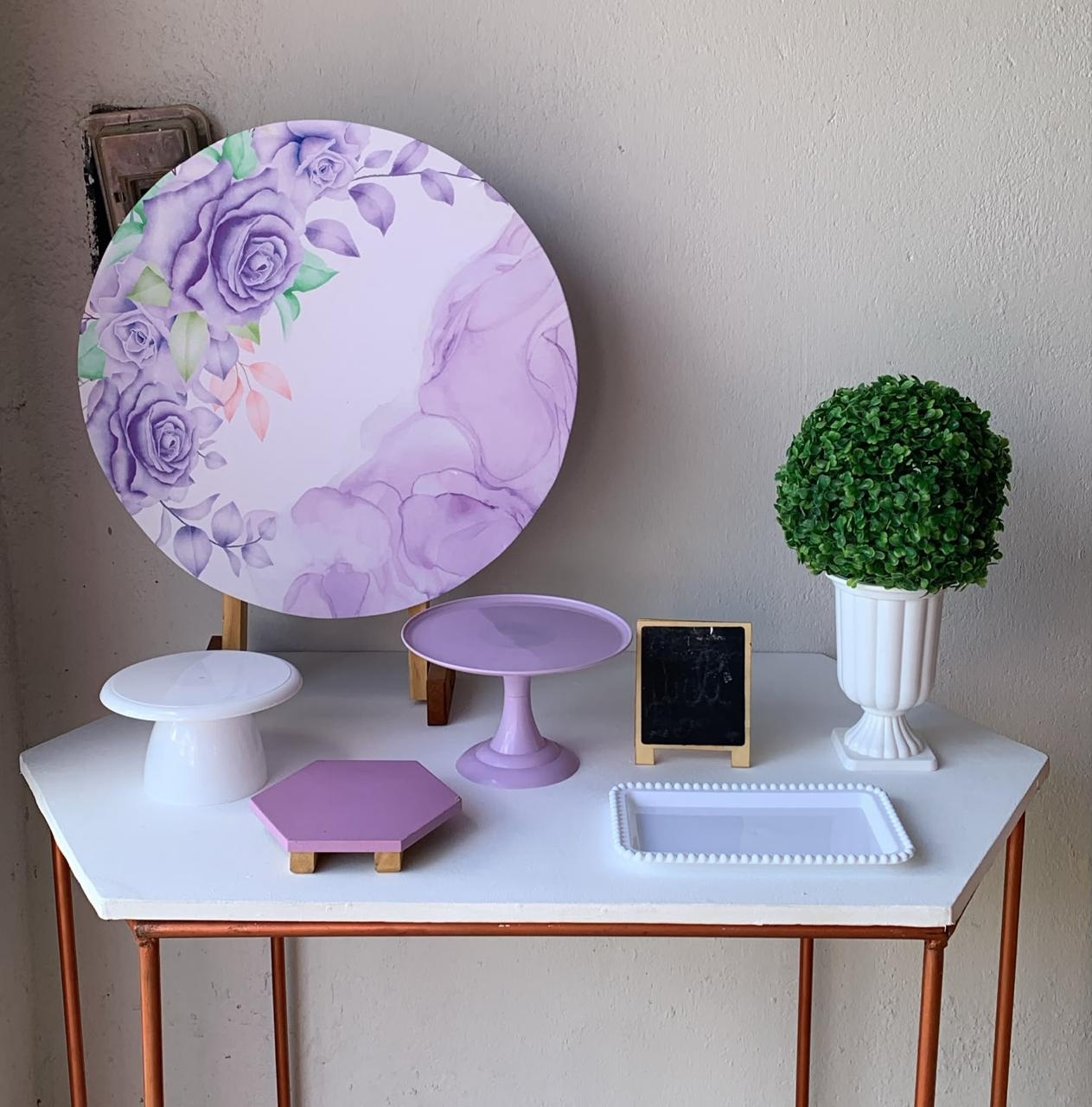 Mini Kit Floral Lilás 23 - Artes e Encantos locações