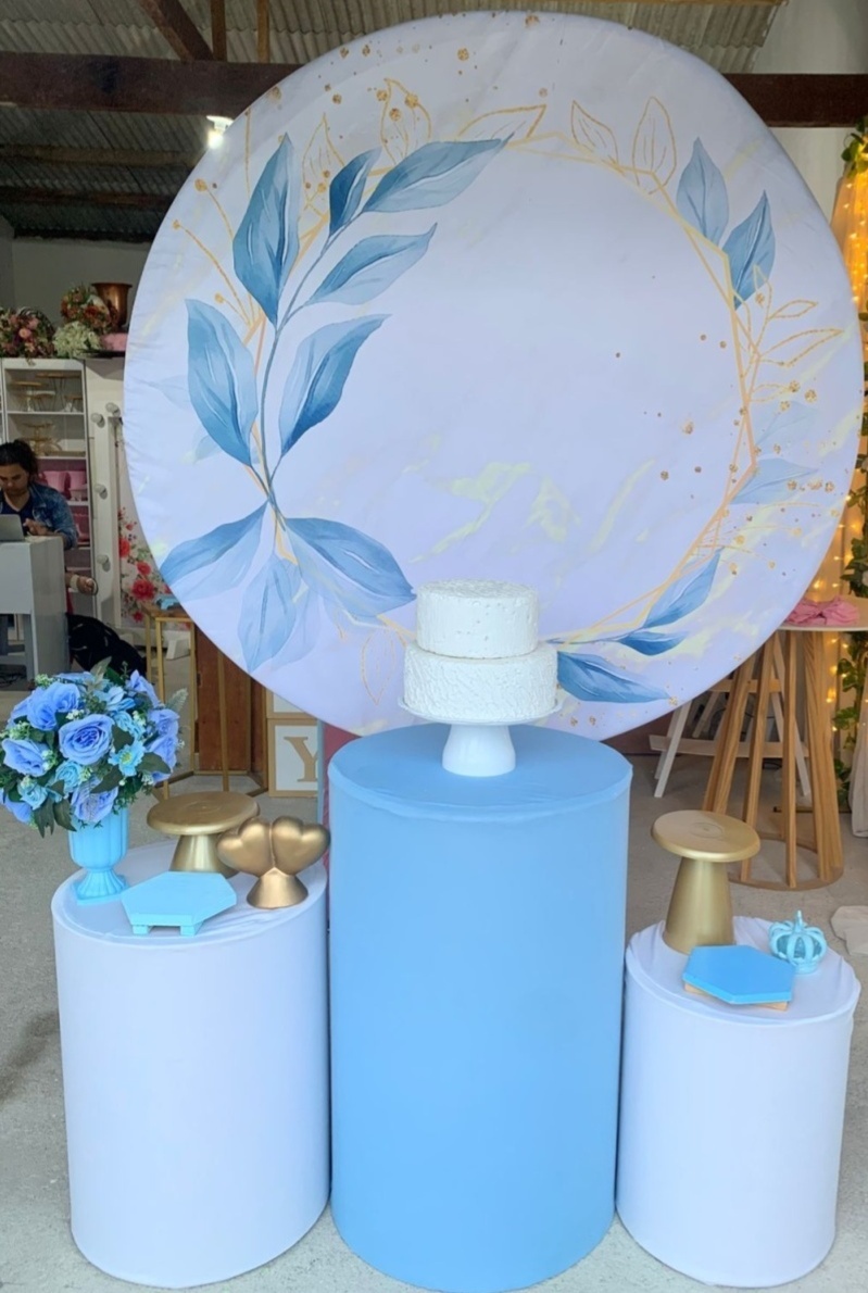 Azul Floral Kit Prata 1 - Artes e Encantos locações