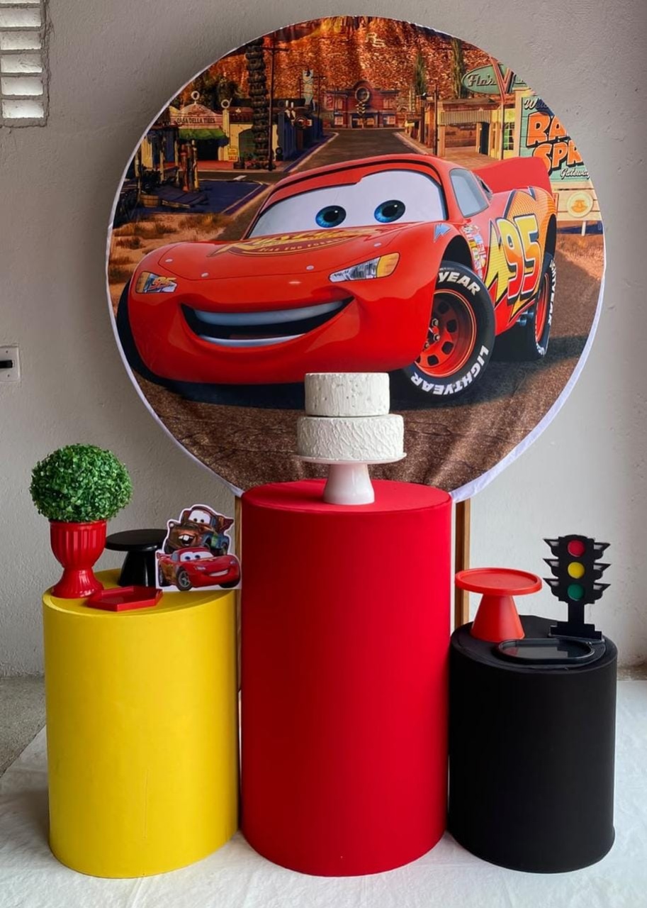 Relâmpago Mcqueen Kit Prata 10 - Artes e Encantos locações