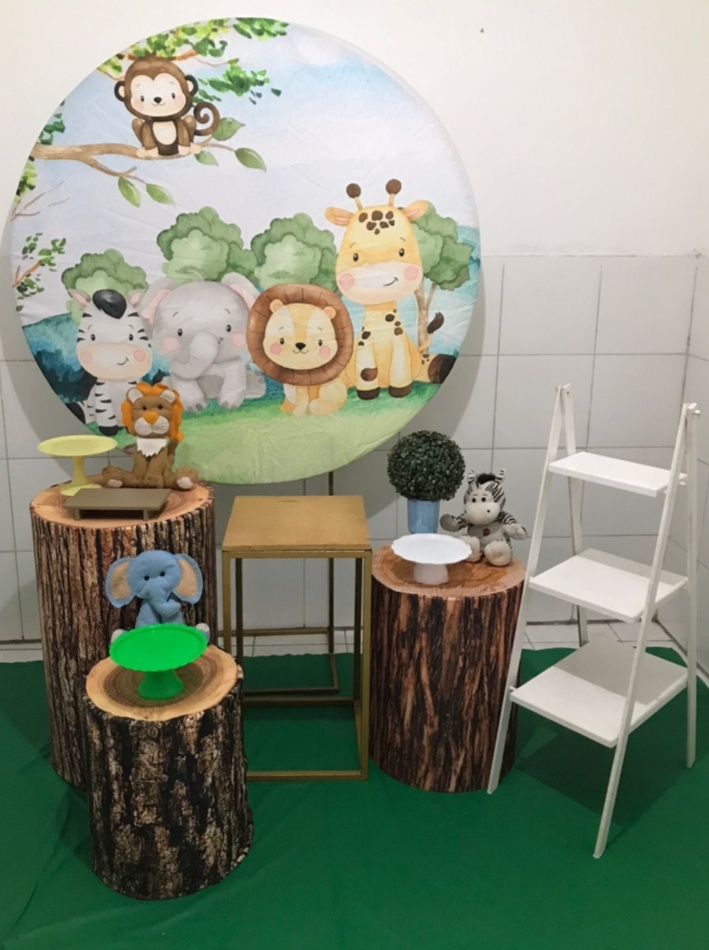 Safari + Escada de Lembrancinhas M Kit Ouro - Artes e Encantos locações