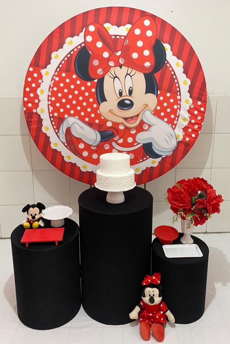Minnie Vermelha Kit Prata - Artes e Encantos locações