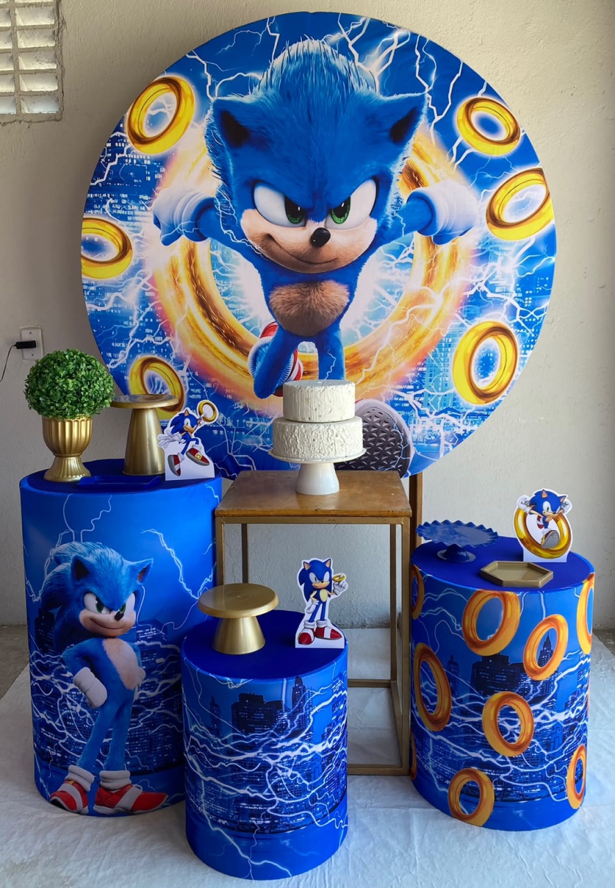 Sonic Perzonalizado Kit Ouro 1 - Artes e Encantos locações