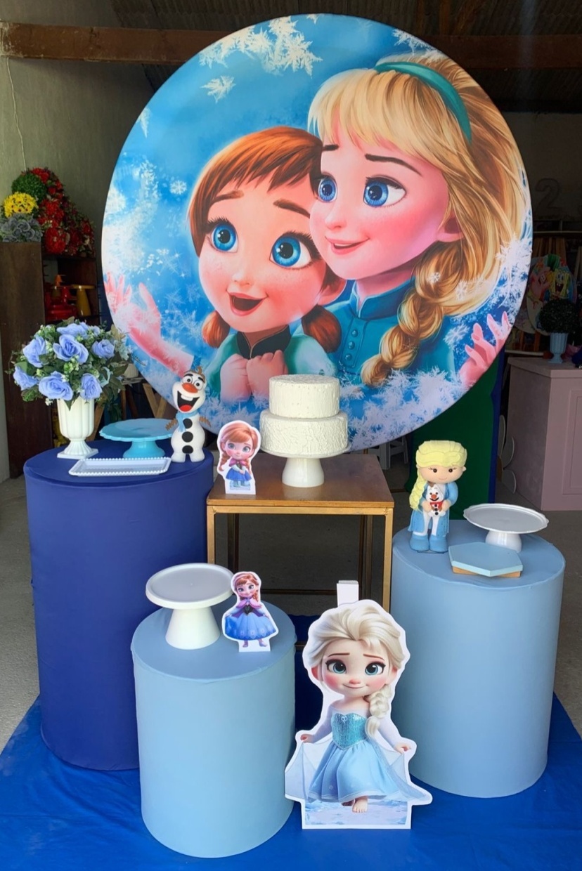 Frozen Baby Kit Ouro 3 Com Adicional de Display de Chão - Artes e Encantos locações