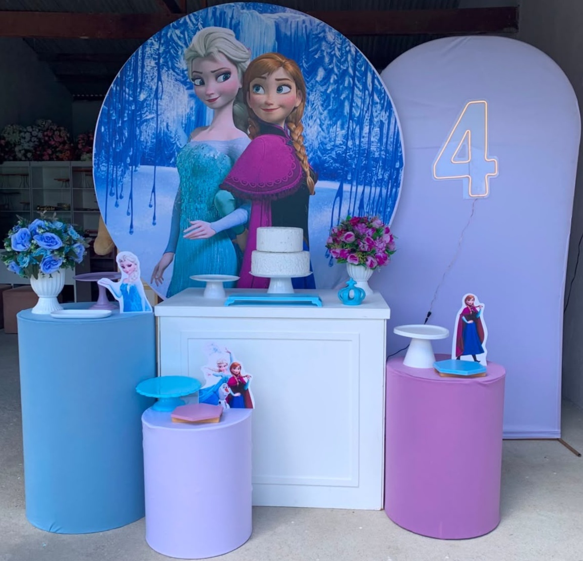 Frozen Kit Diamante Com Número de Led 15 - Artes e Encantos locações