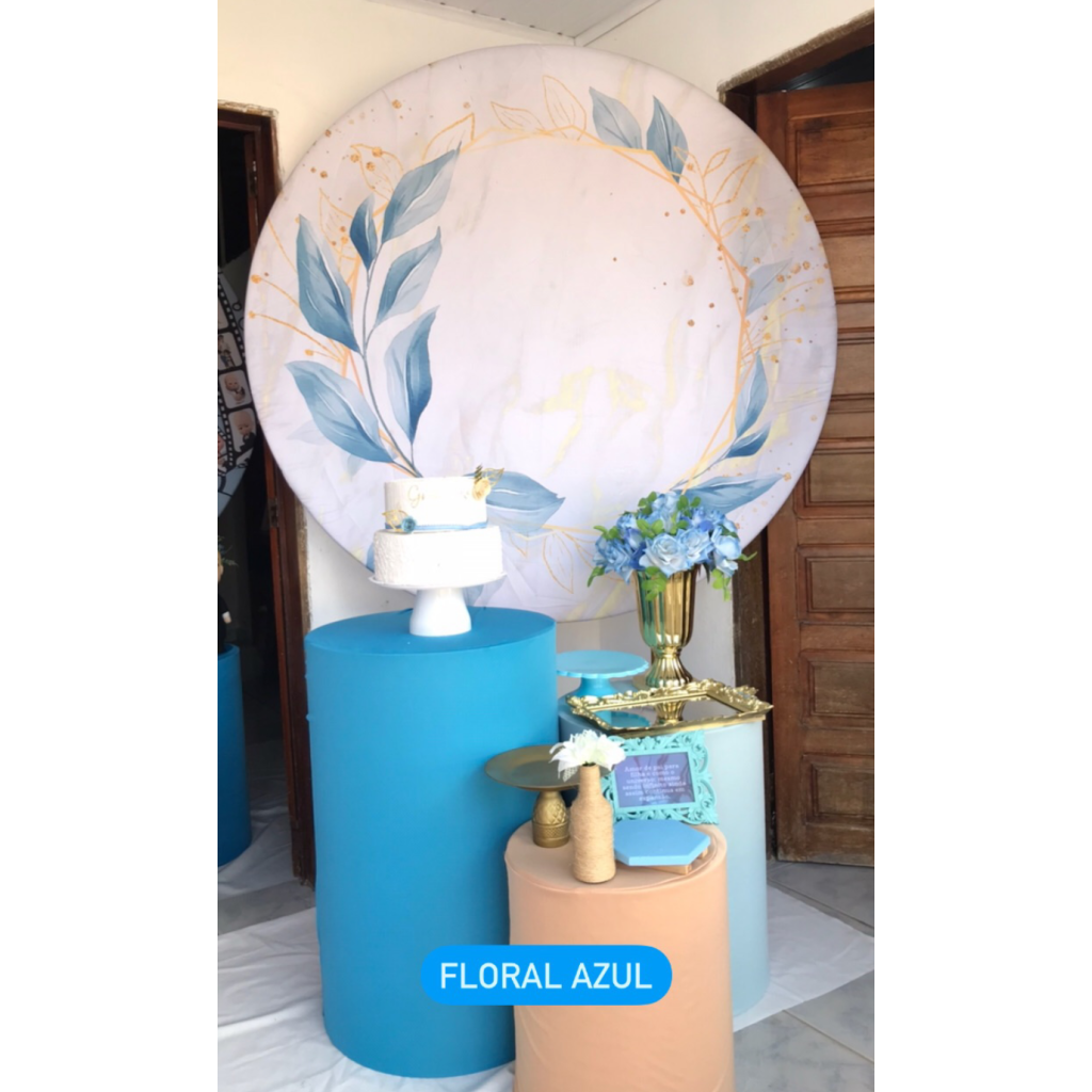 Azul Floral Kit Prata - Artes e Encantos locações
