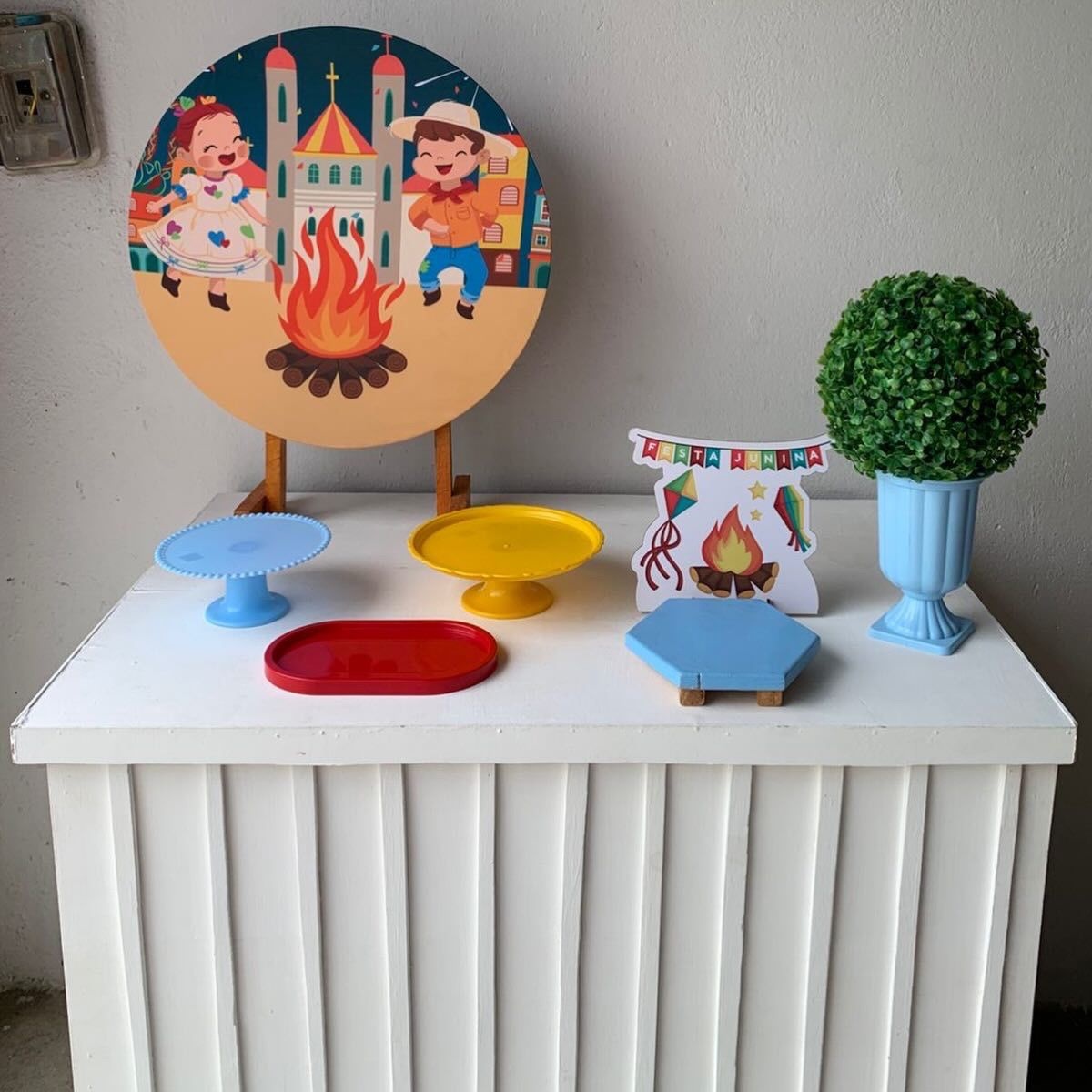 Arraiá, Junino, São João Mini Kit 6 - Artes e Encantos locações